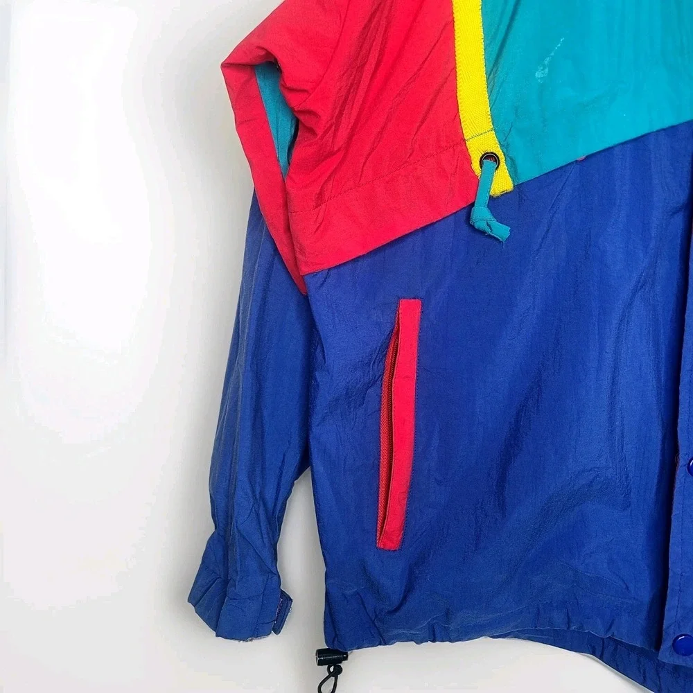 Vtg The North Face Red Label Colorblock Windbreaker Jacket L Gorpcore Streetwear